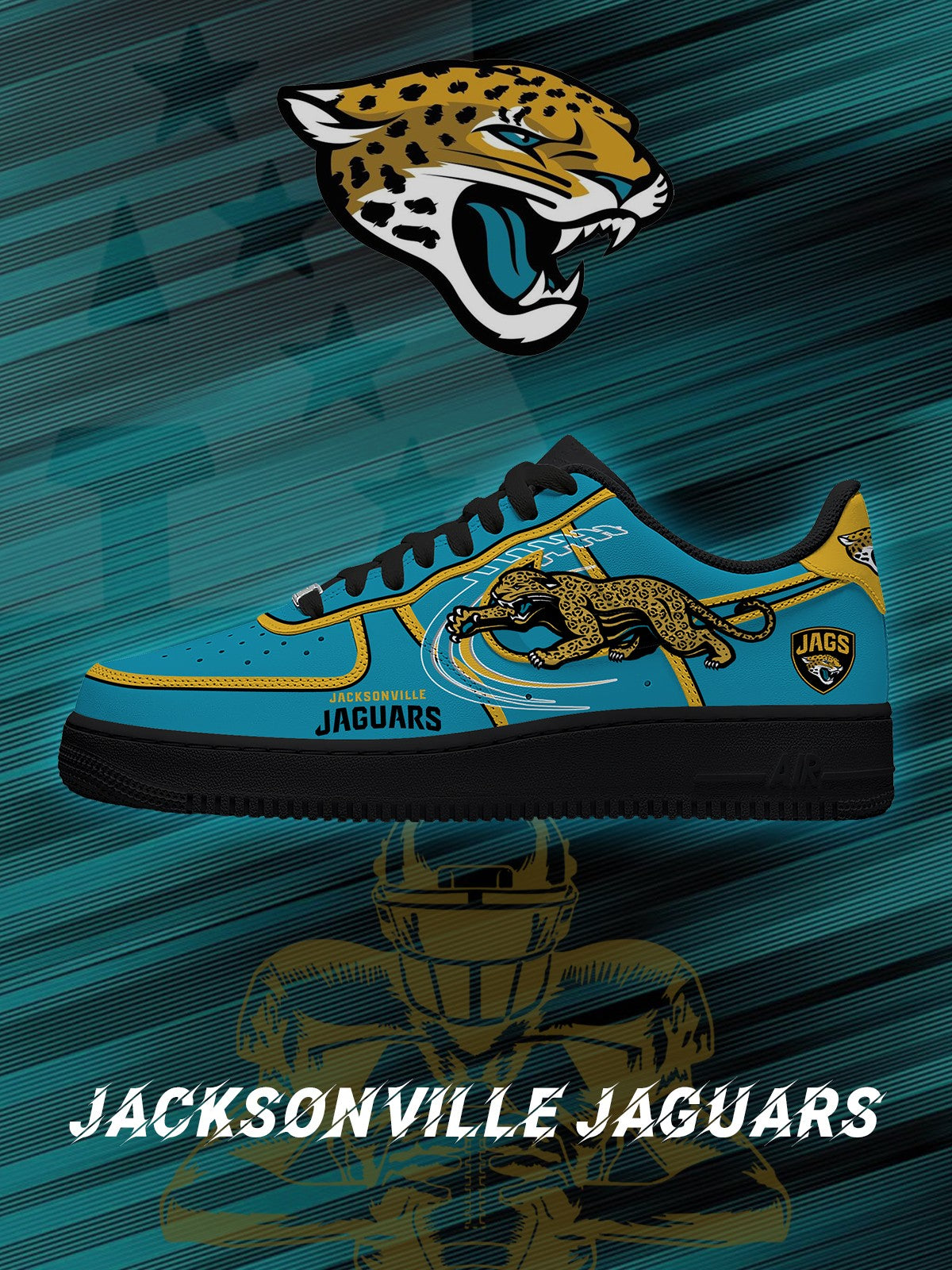 Jacksonville Football V.2 Custom Air-Style Sneaker