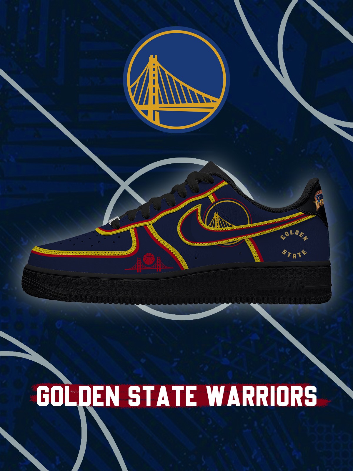 Golden State Basketball V.2 Custom Air-Style Sneak