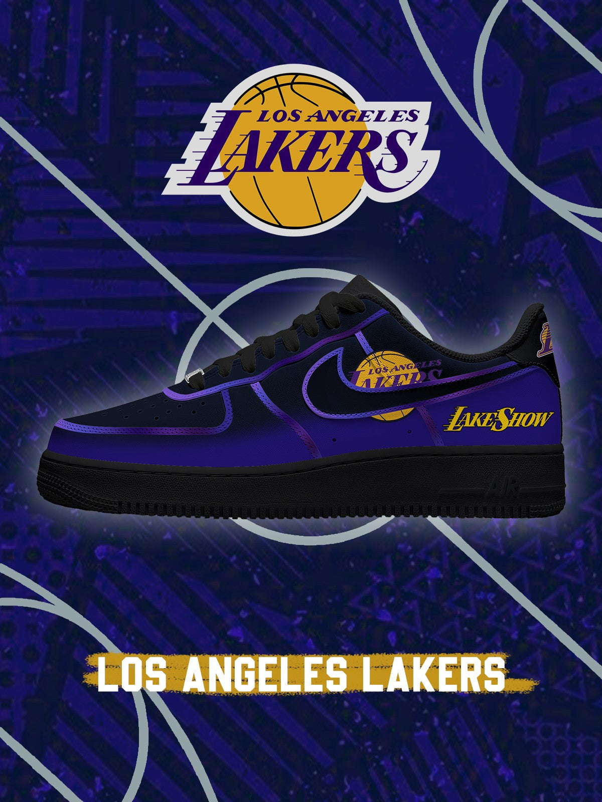 Los Angeles Basketball V.2 Custom Air-Style Sneake
