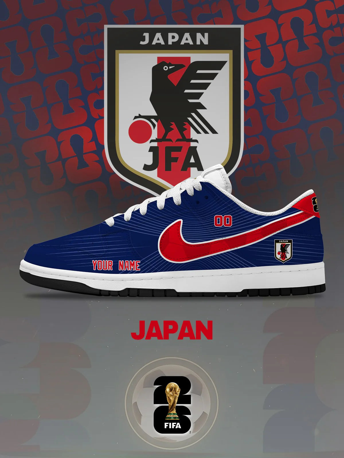 World Cup 2026 Japan V.1 Custom SB-Style Sneakers