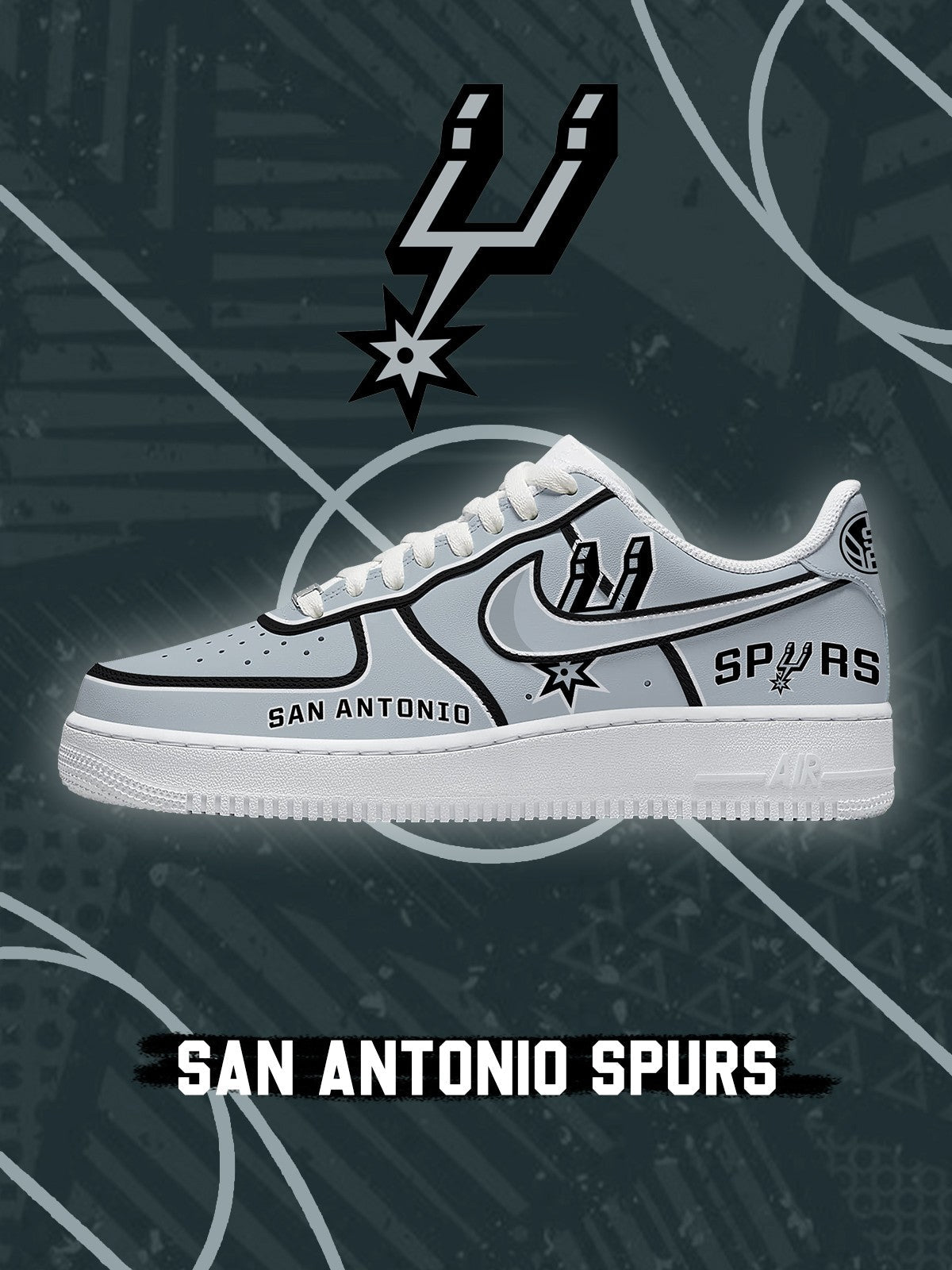 San Antonio Basketball V.3 Custom Air-Style Sneake
