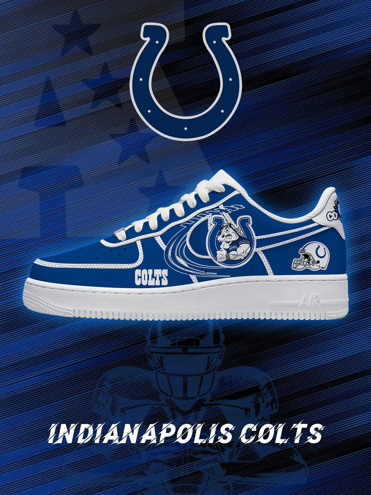 Indianapolis Football V.2 Custom Air-Style Sneaker
