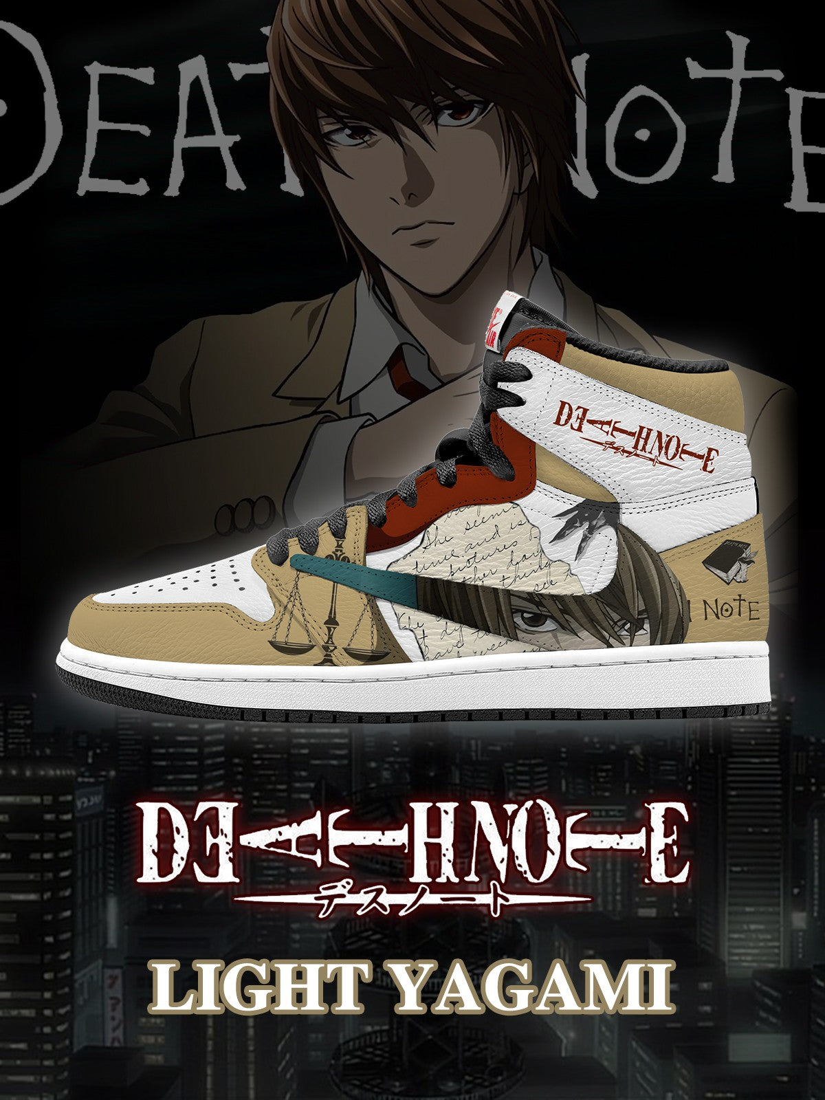 Light Yagami V.1 Custom TS High Sneakers