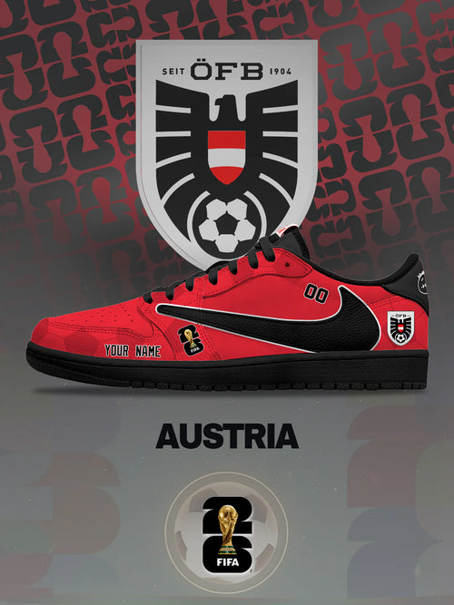 World Cup 2026 Austria V.1 Custom TS Low Sneakers