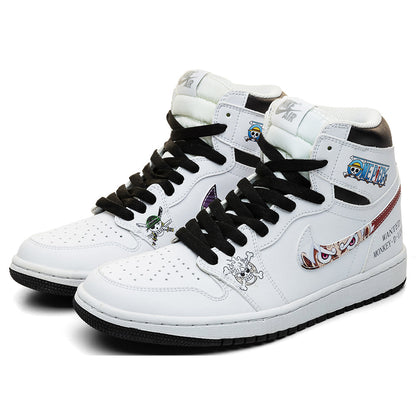 Luffy and Zoro V.1 Custom TS High Sneakers
