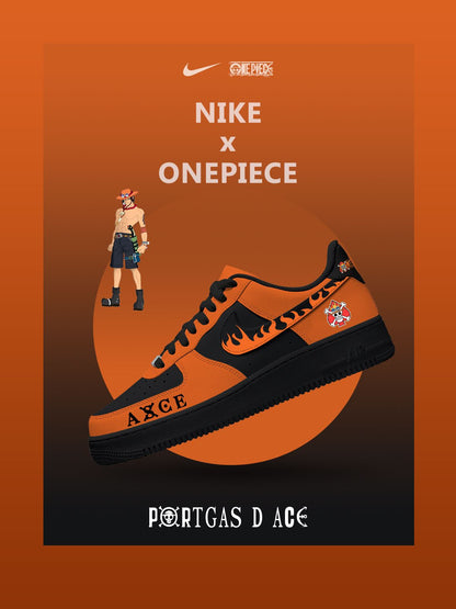 Portgas D Ace V.2 Custom Sneakers