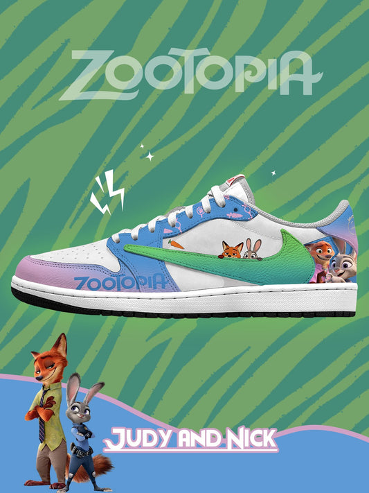 Judy Hopps Nick Wilde V.1 Custom TS Low Sneakers