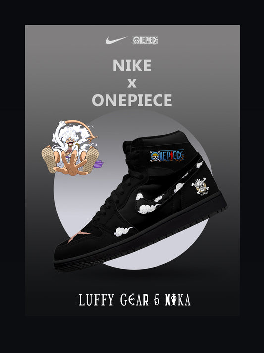 Luffy Gear 5 Nika V.1 Custom High-Top Sneakers