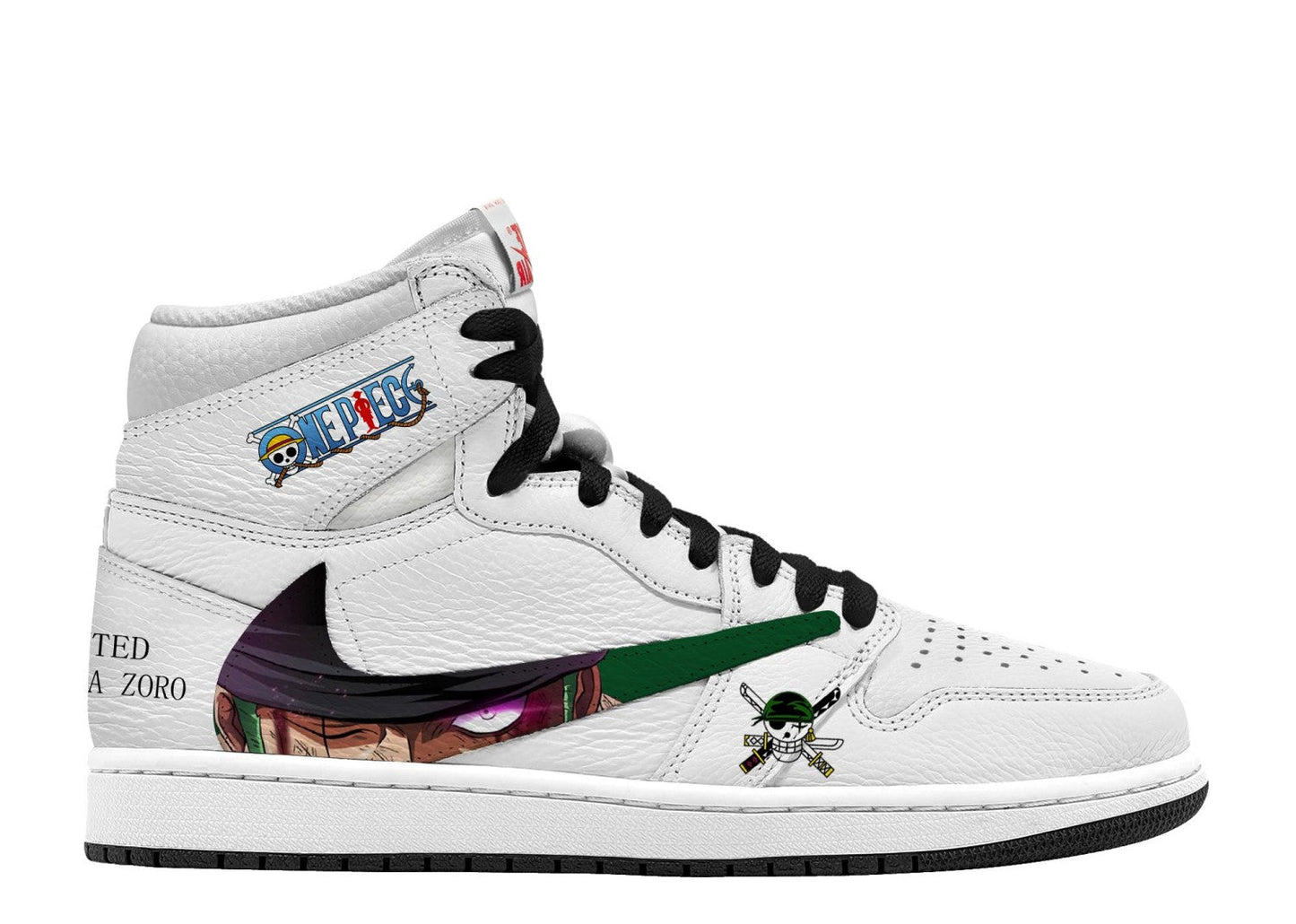 Luffy and Zoro V.1 Custom TS High Sneakers