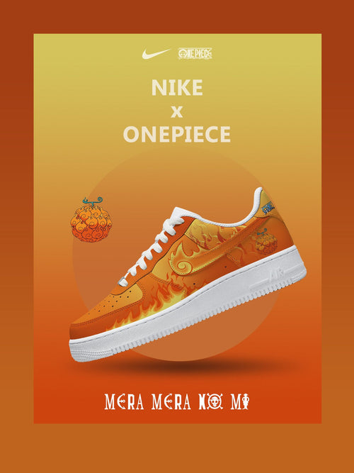 Mera Mera No Mi V.1 Custom Air-Style Sneakers