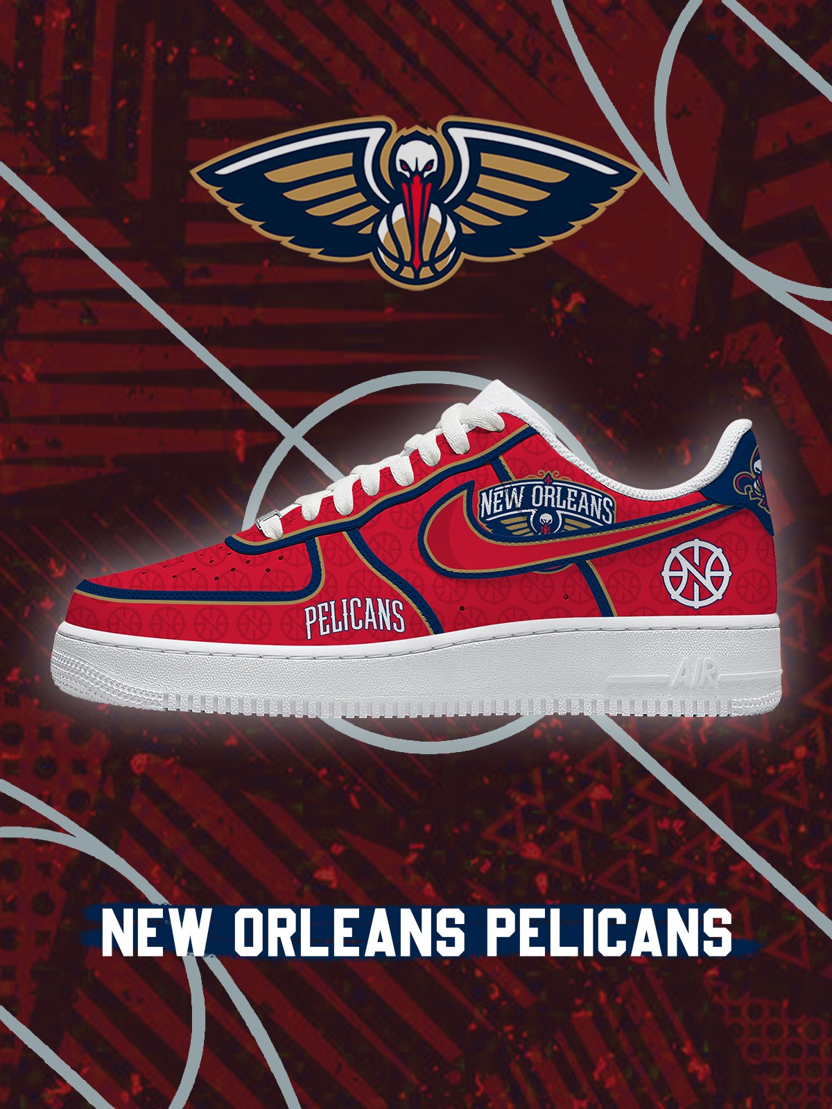 New Orleans Basketball V.4 Custom Air-Style Sneake