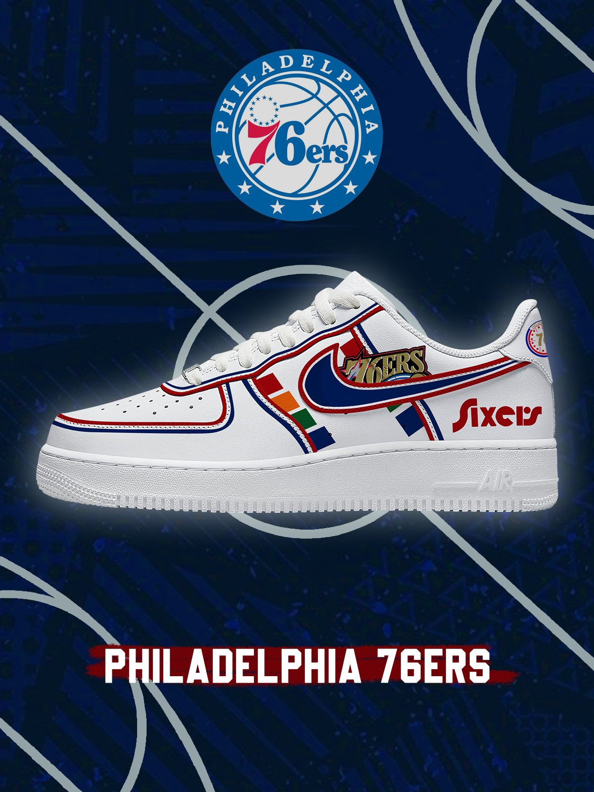 Philadelphia Basketball V.2 Custom Air-Style Sneak