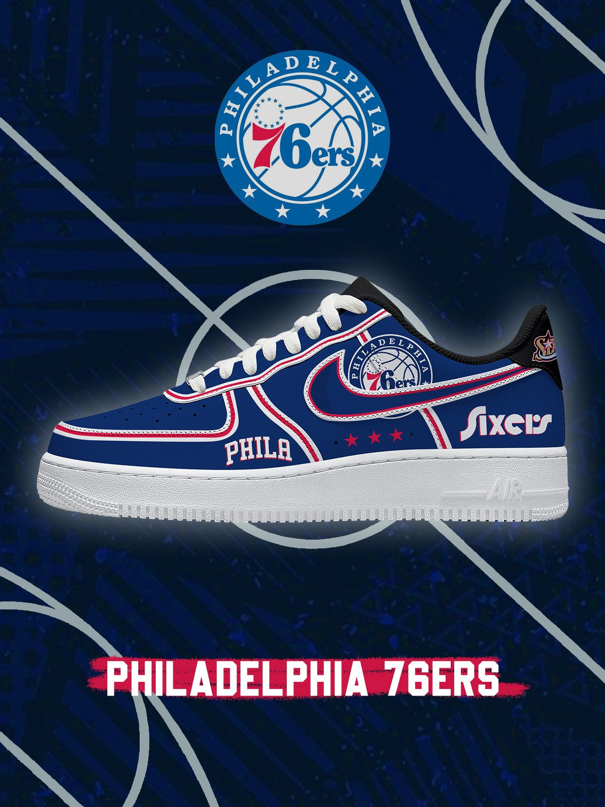 Philadelphia Basketball V.3 Custom Air-Style Sneak