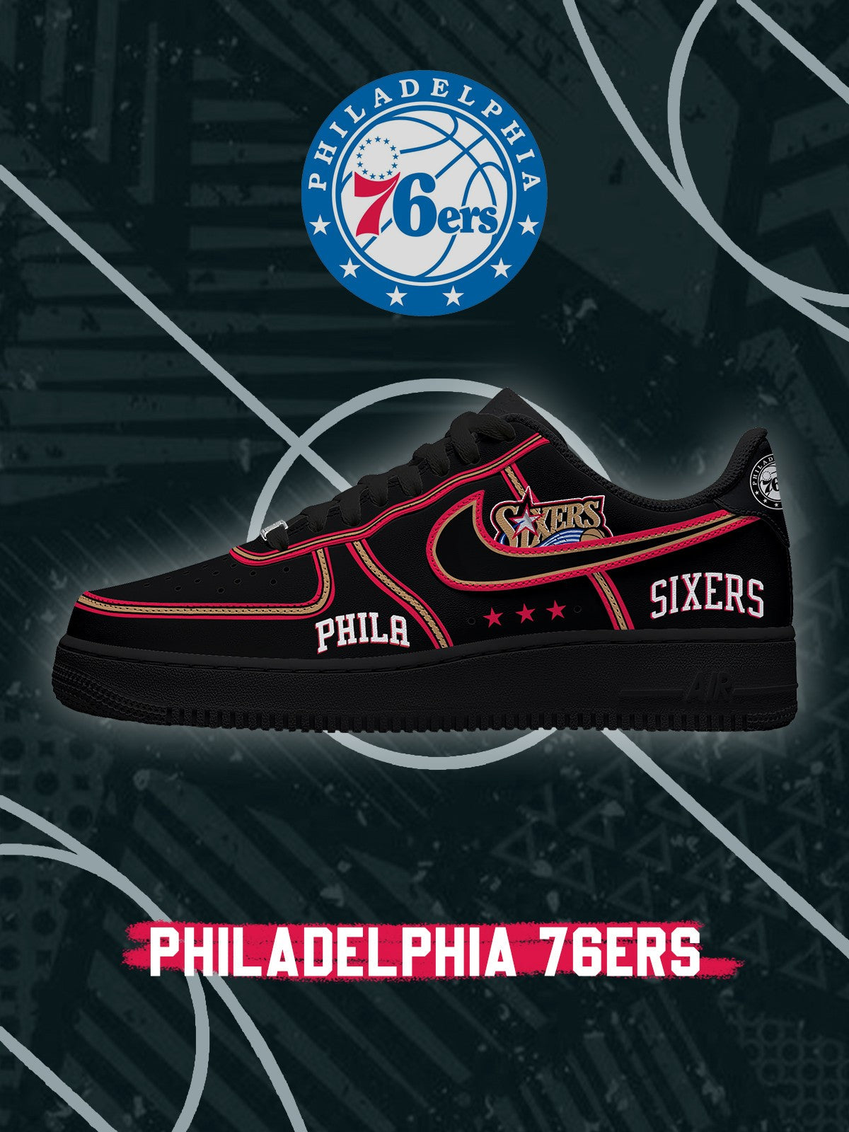 Philadelphia Basketball V.4 Custom Air-Style Sneak