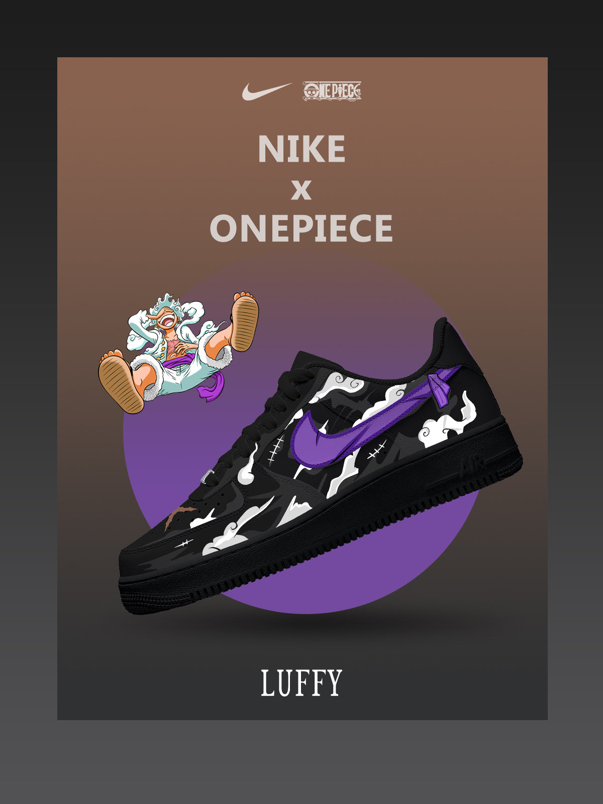 Monkey D. Luffy V.8 Custom Sneakers