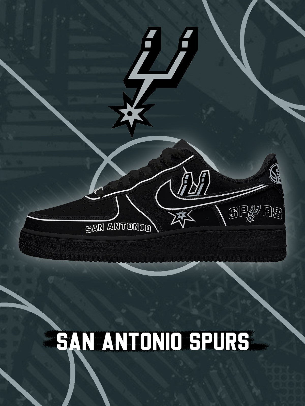 San Antonio Basketball V.4 Custom Air-Style Sneake