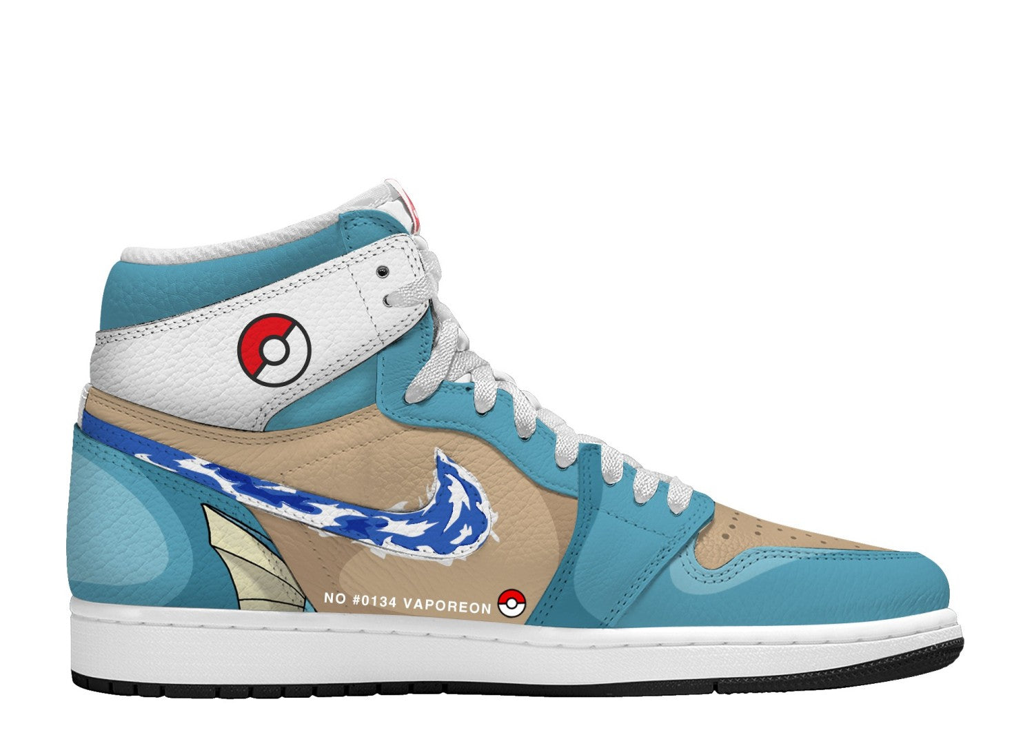 Vaporeon V.1 Custom TS High Sneakers