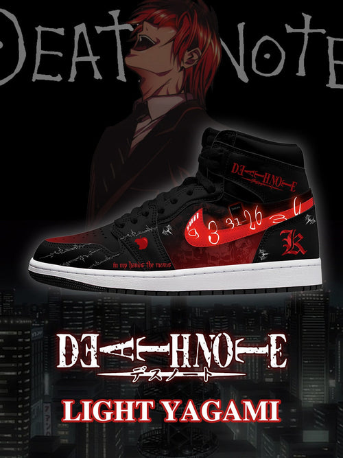 Light Yagami V.3 Custom High-Top Sneakers