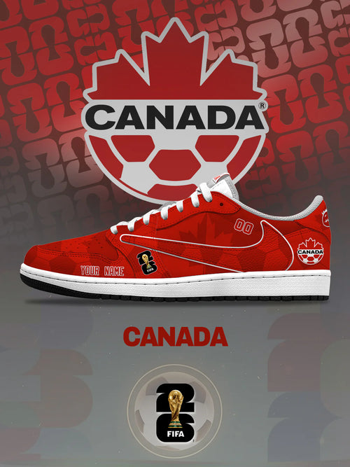 World Cup 2026 Canada V.1 Custom TS Low Sneakers