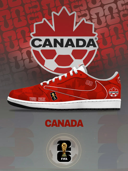 World Cup 2026 Canada V.1 Custom TS Low Sneakers