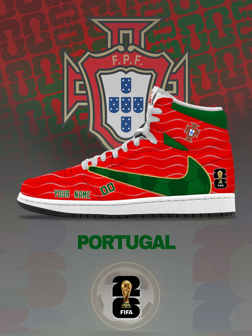 World Cup 2026 Portugal V.1 Custom TS High Sneakers