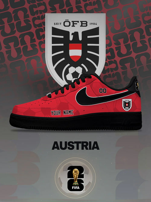World Cup 2026 Austria V.1 Custom Air-Style Sneakers