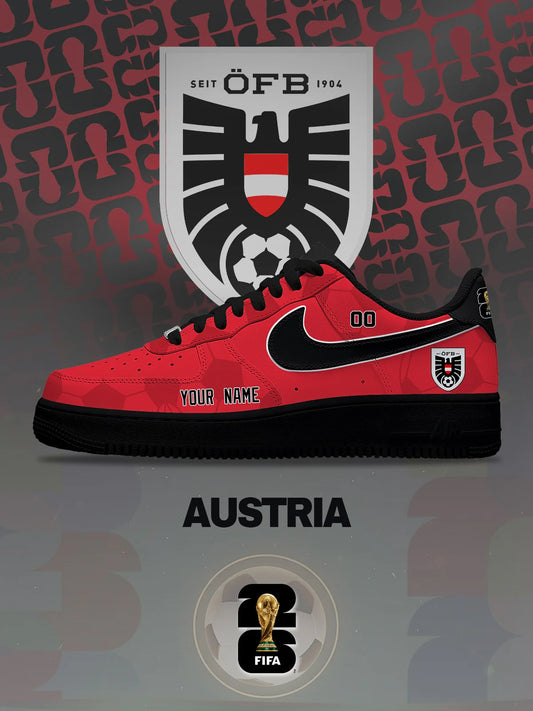 World Cup 2026 Austria V.1 Custom Air-Style Sneakers
