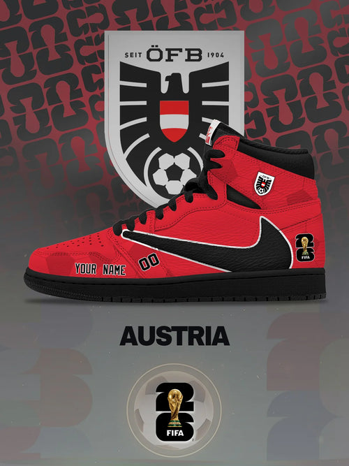 World Cup 2026 Austria V.1 Custom TS High Sneakers